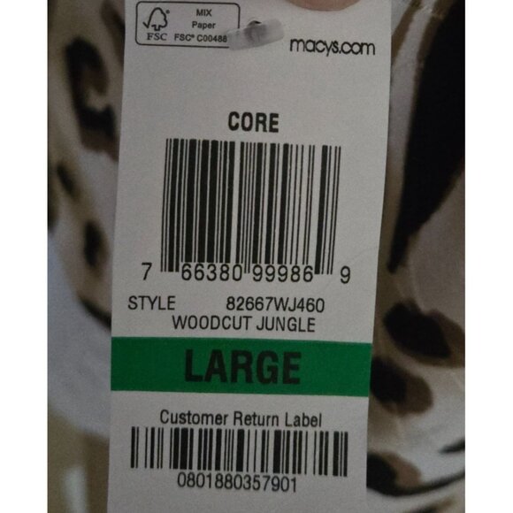 JM Collection Women's 3/4 Sleeve animal Print multicolor size L - Picture 5 of 8